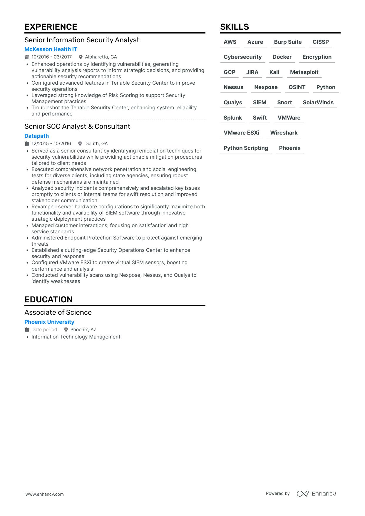 Resume Page 2